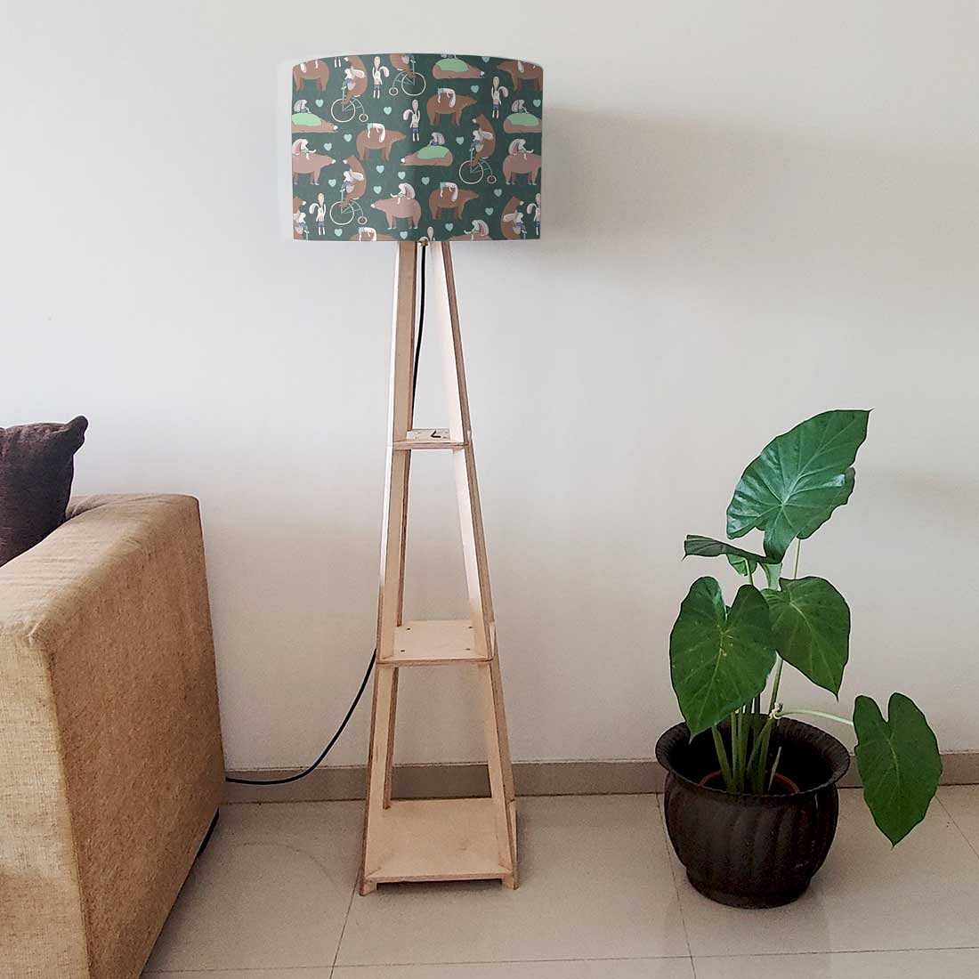 Large Wooden Floor Lamp - Bear - Image 6