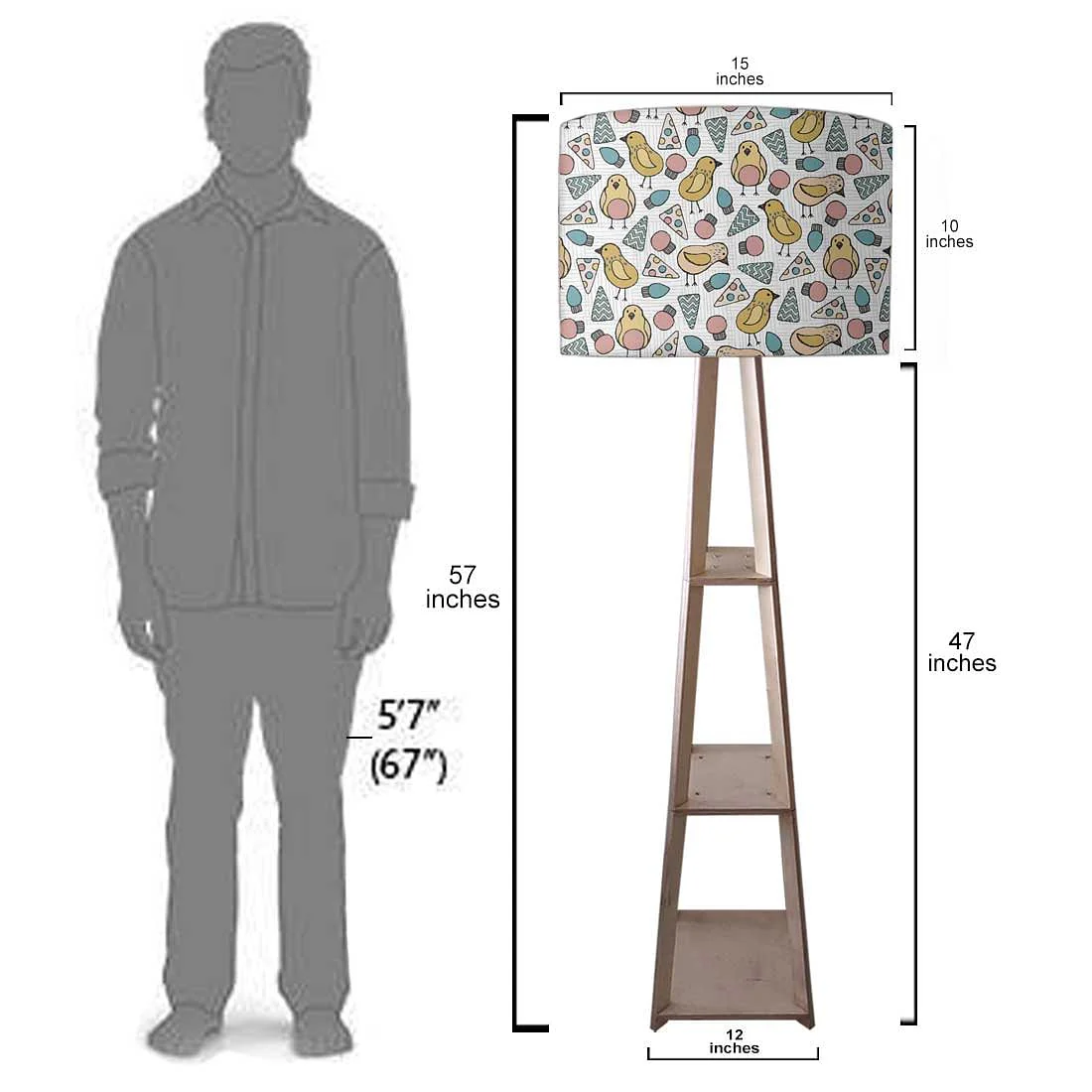 Modern Floor Lamps For Living Room - Pizza Slices - Image 7