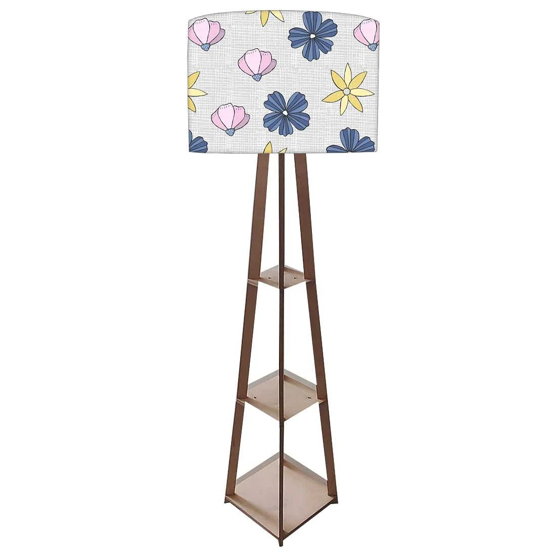 Outdoor Floor Lamp with Shelf for House - Sweet Flowers - Image 5