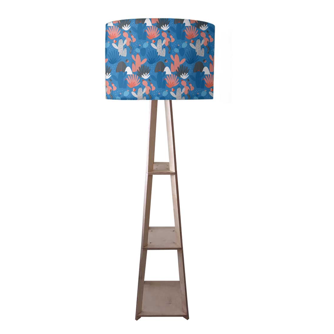 Shelf Tripod Floor Lamp - Night Cactus