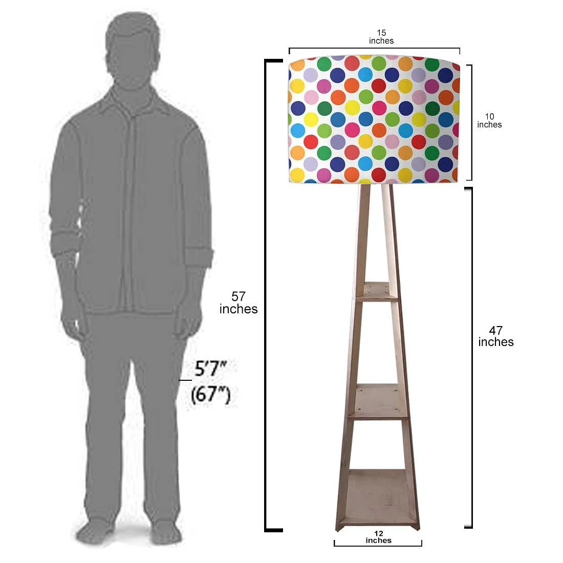 Modern Floor Lamps For Living Room - Colorful Dots - Image 7