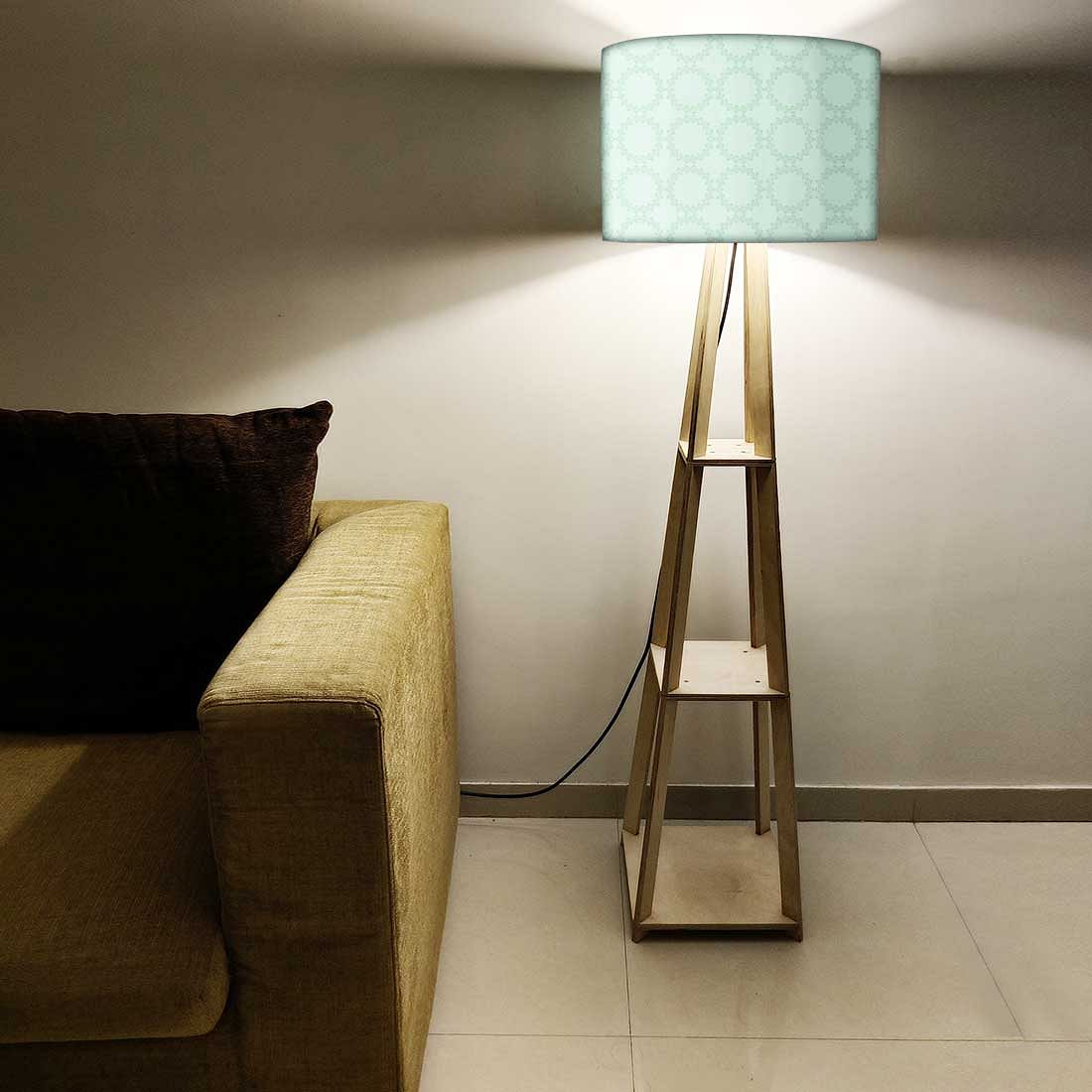 Floor Lamp with Shelves - Pattern Circle - Image 5