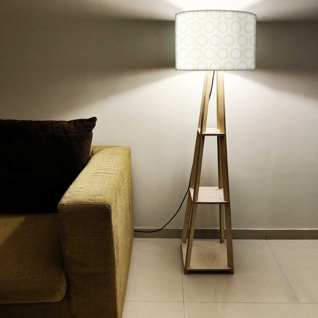Tripod Floor Lamp - Yellow Pattern Circle - Image 5