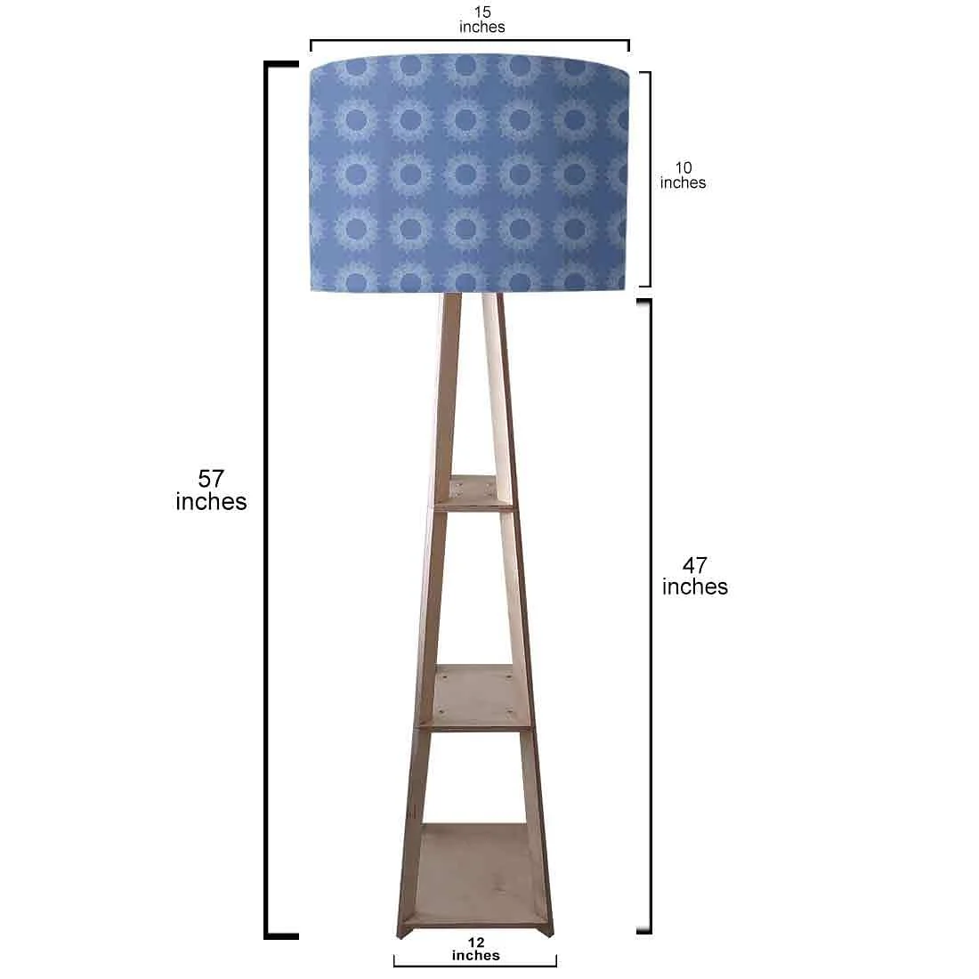 Modern Floor Lamps - Beautiful Blue Pattern - Image 3