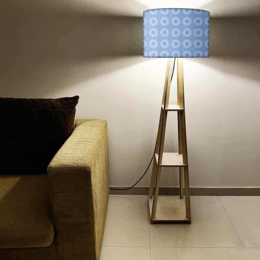 Modern Floor Lamps - Beautiful Blue Pattern - Image 5