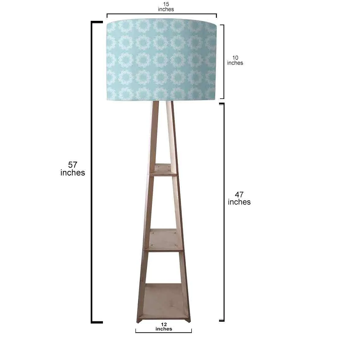 Standing Wooden Tripod Light - Pattern Design - Image 3