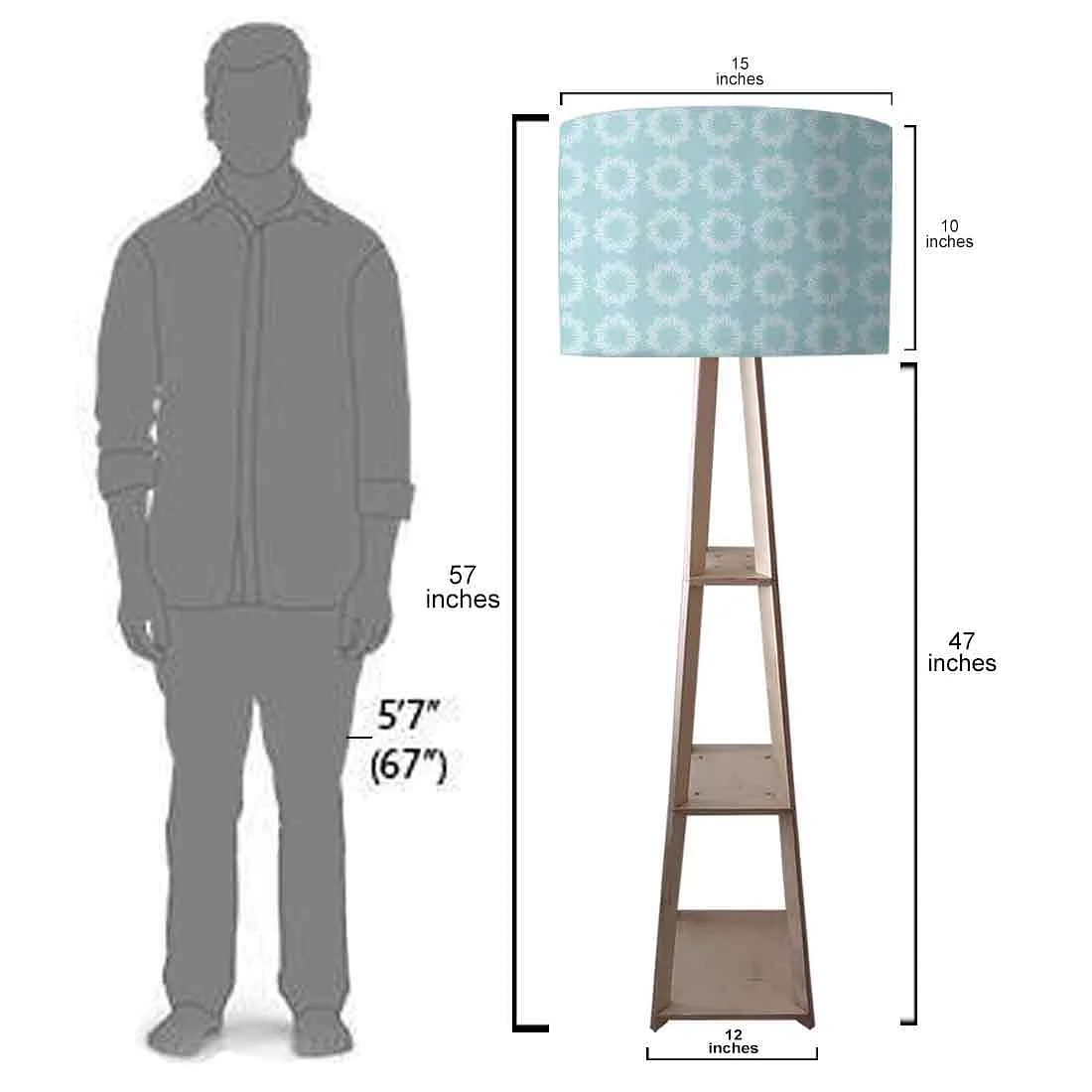 Standing Wooden Tripod Light - Pattern Design - Image 7