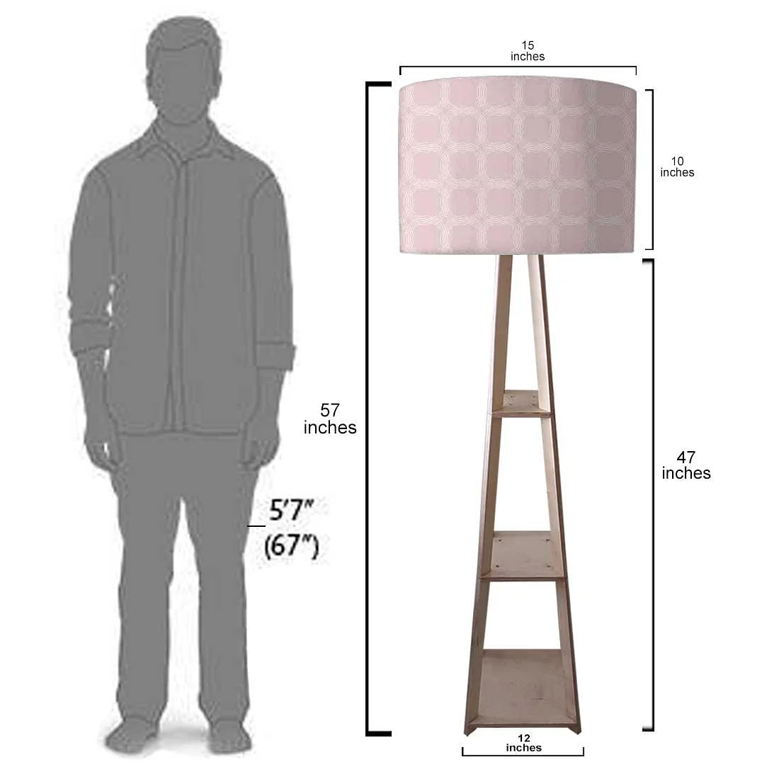 Modern Floor Lamps For Living Room - Designer Box Pattern - Image 7