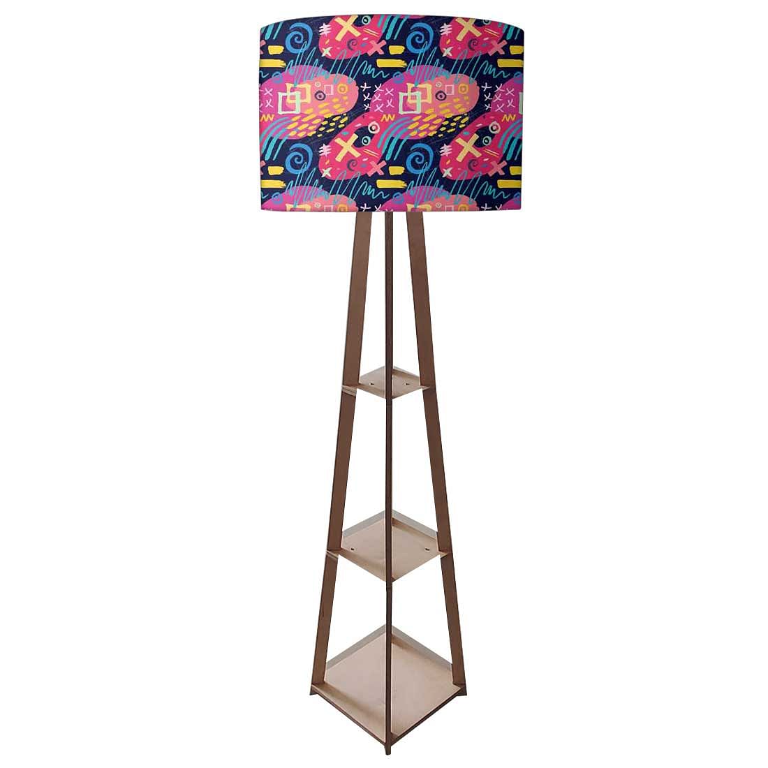 Standing Lamps For Living Room - Pink Mathematical Design - Image 4