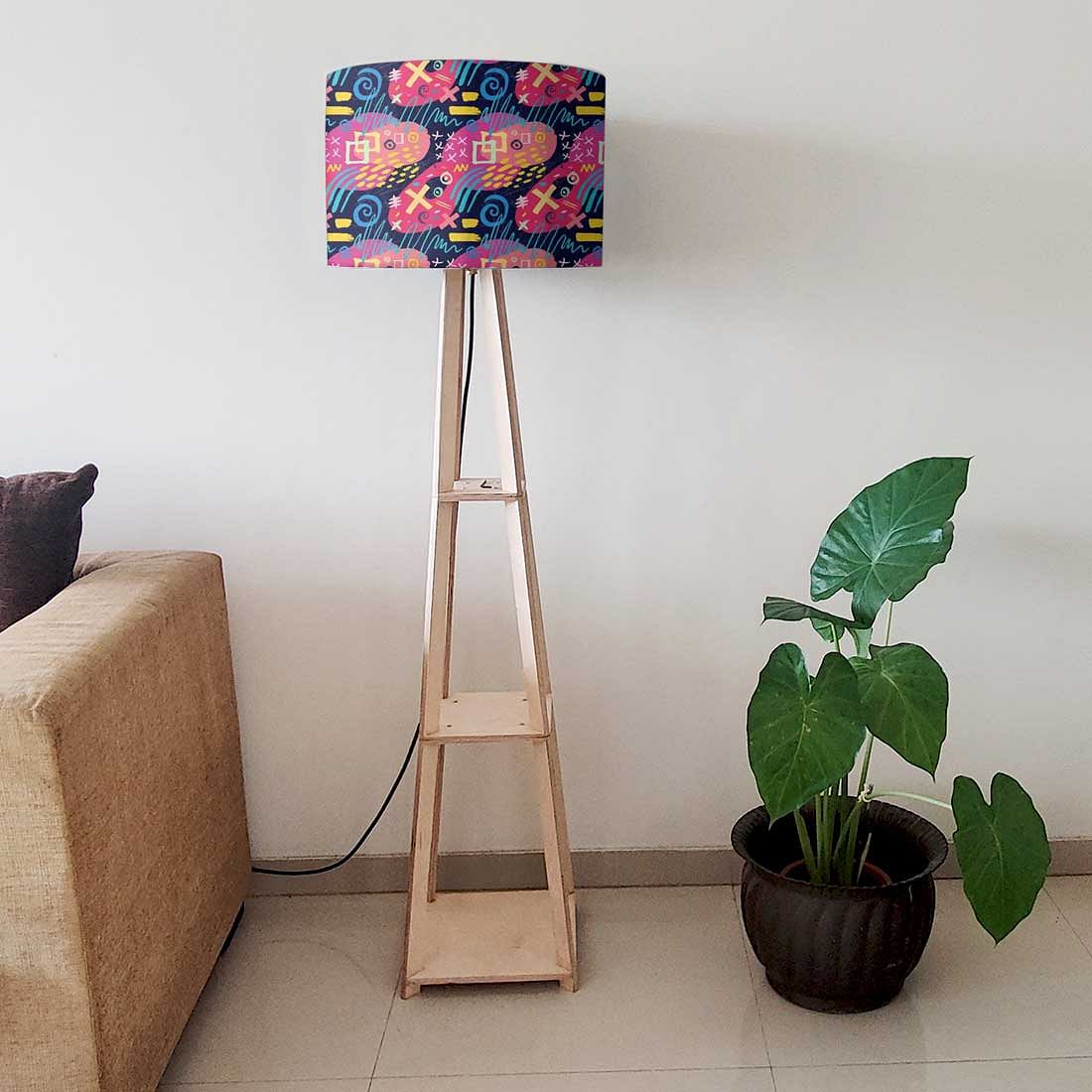 Standing Lamps For Living Room - Pink Mathematical Design - Image 6