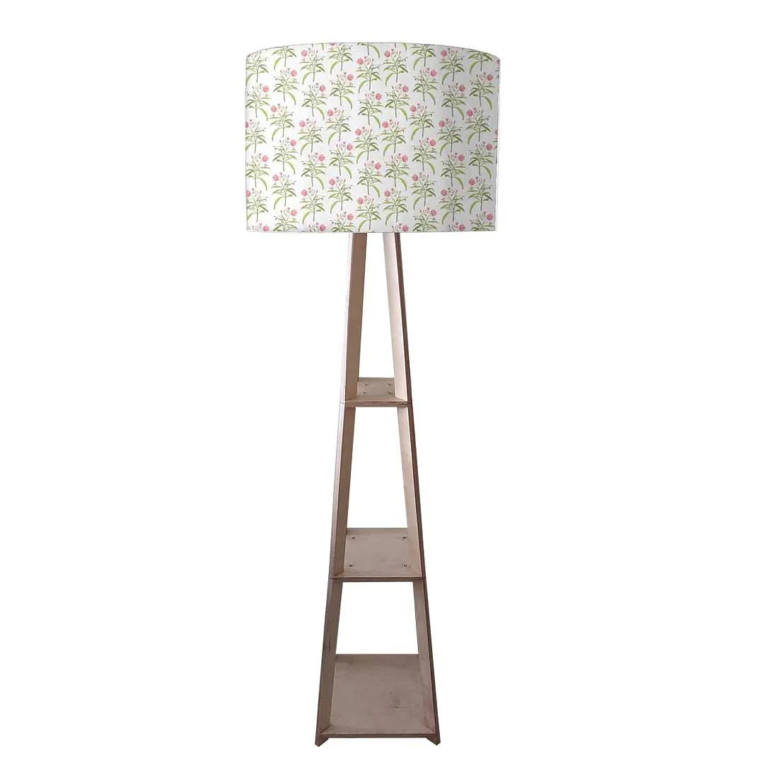 Standing Tripod Lamp - Flowers Pattern