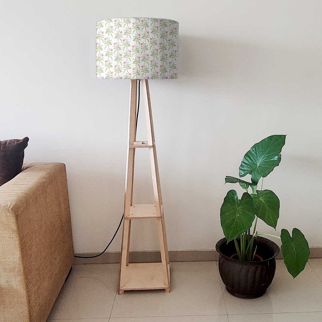 Standing Tripod Lamp - Flowers Pattern - Image 6