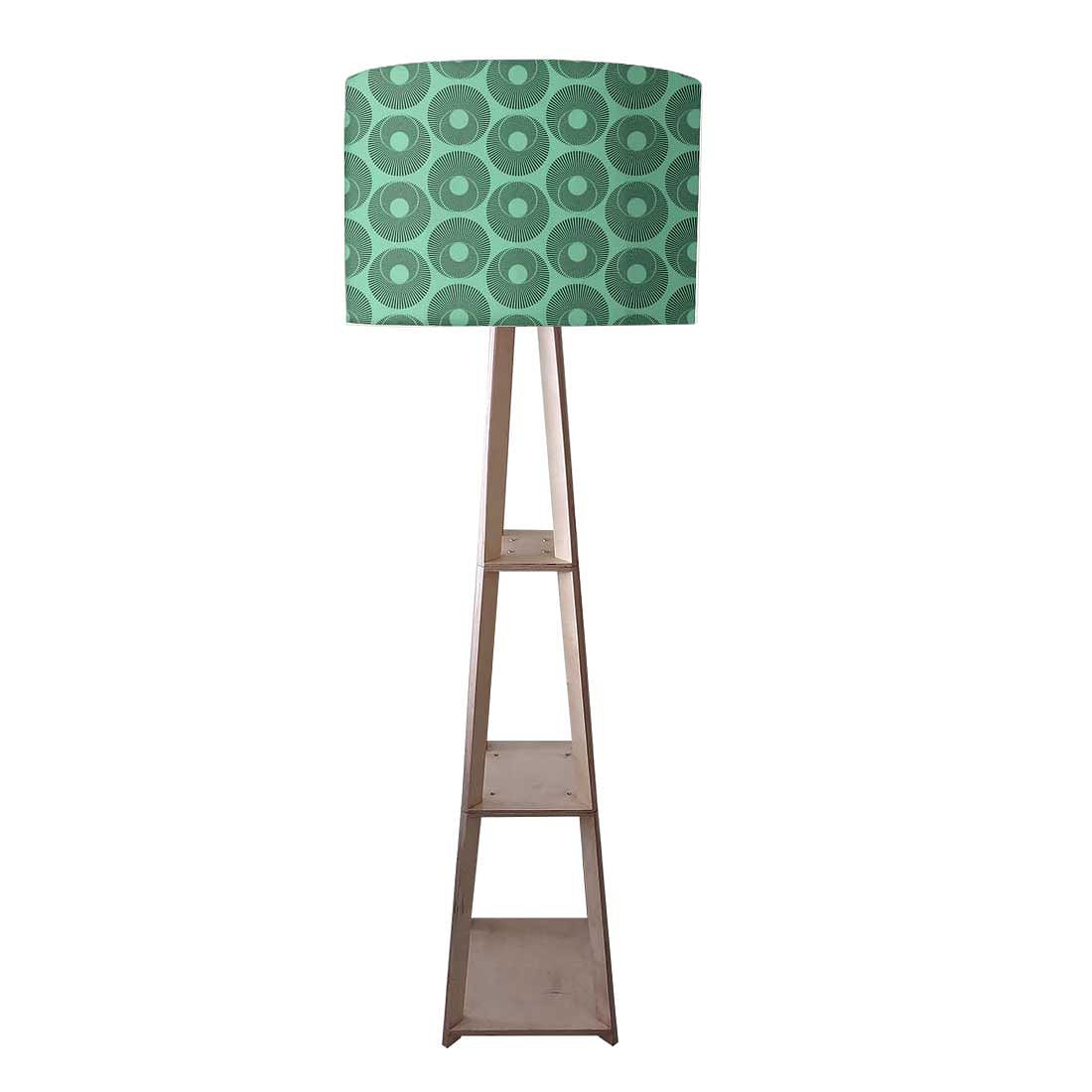 Standing Lamps For Living Room - Retro Green Art