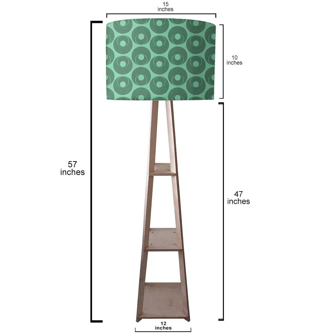 Standing Lamps For Living Room - Retro Green Art - Image 3