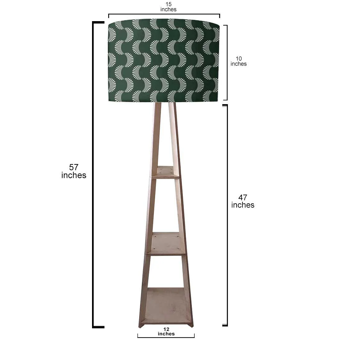 Floor Lamps For Bedroom - Dark Green Retro - Image 3