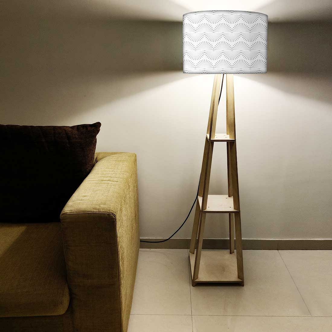 Modern Floor Lamps For Living Room - Retro Grey Pattern - Image 5