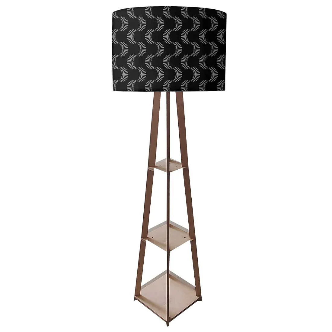 Floor Lamps for Living Room - Black and White Retro Pattern - Image 4