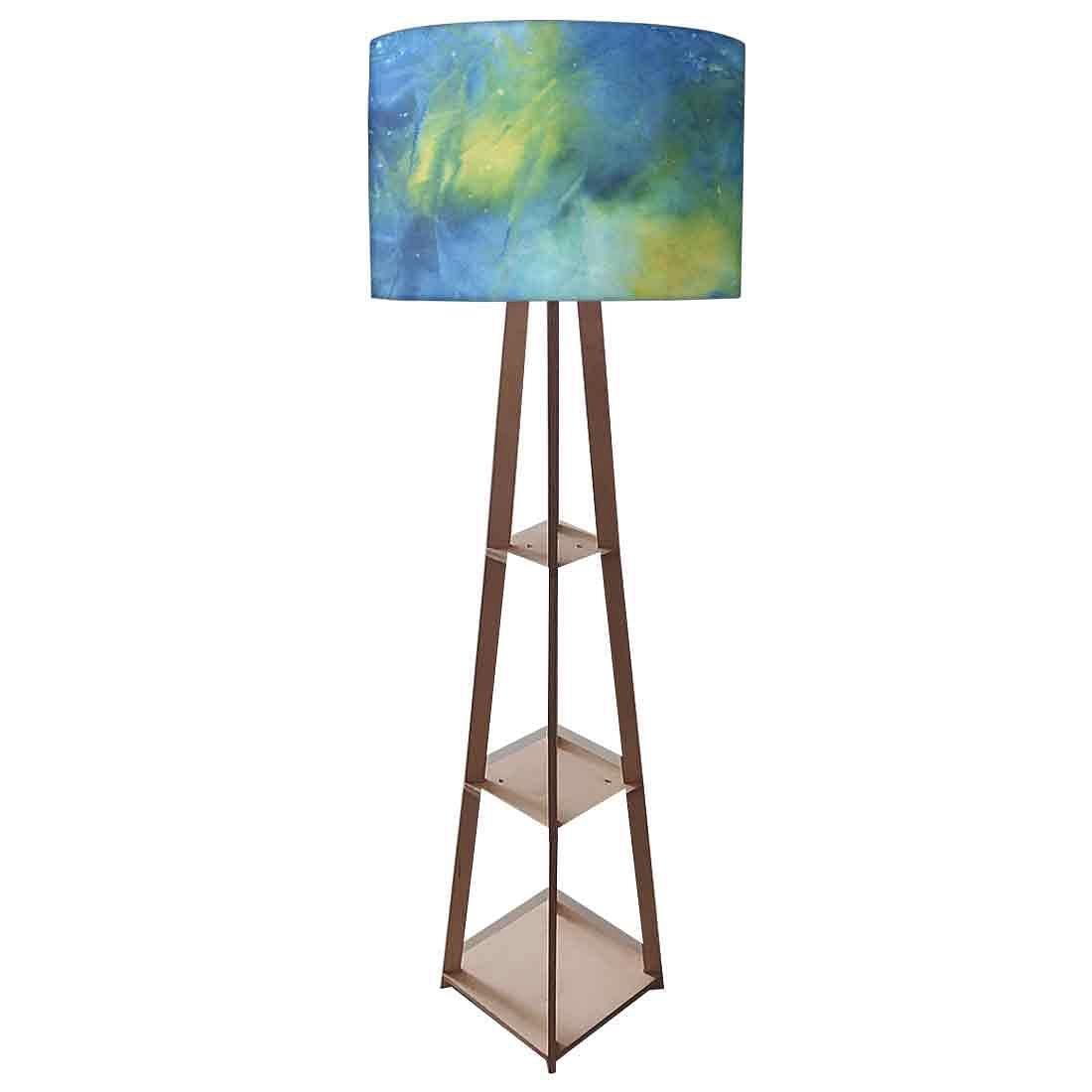 Standing Lamps For Living Room - Arctic Space Blue Watercolor - Image 4