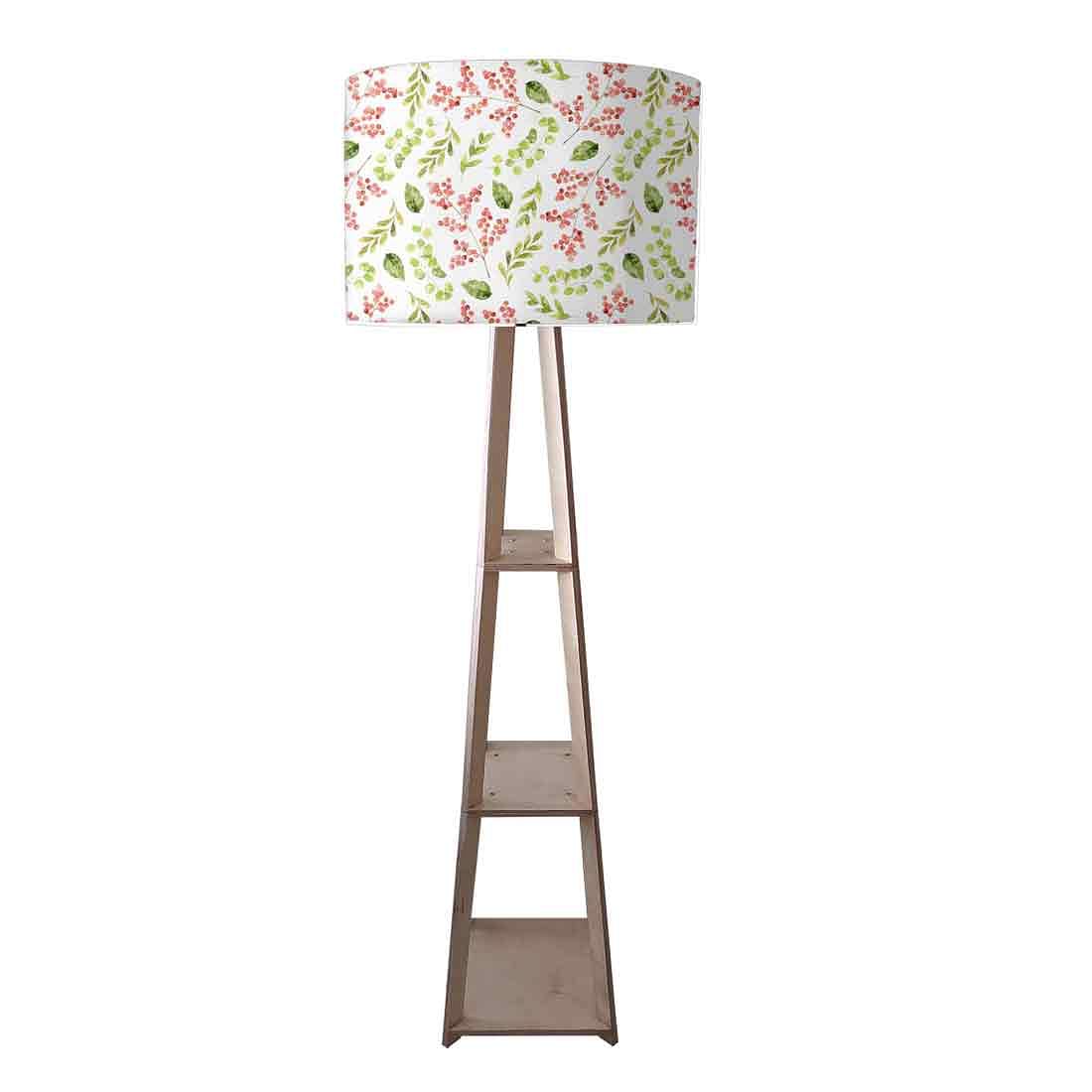 Standing Tripod Lamp - Pink Flower