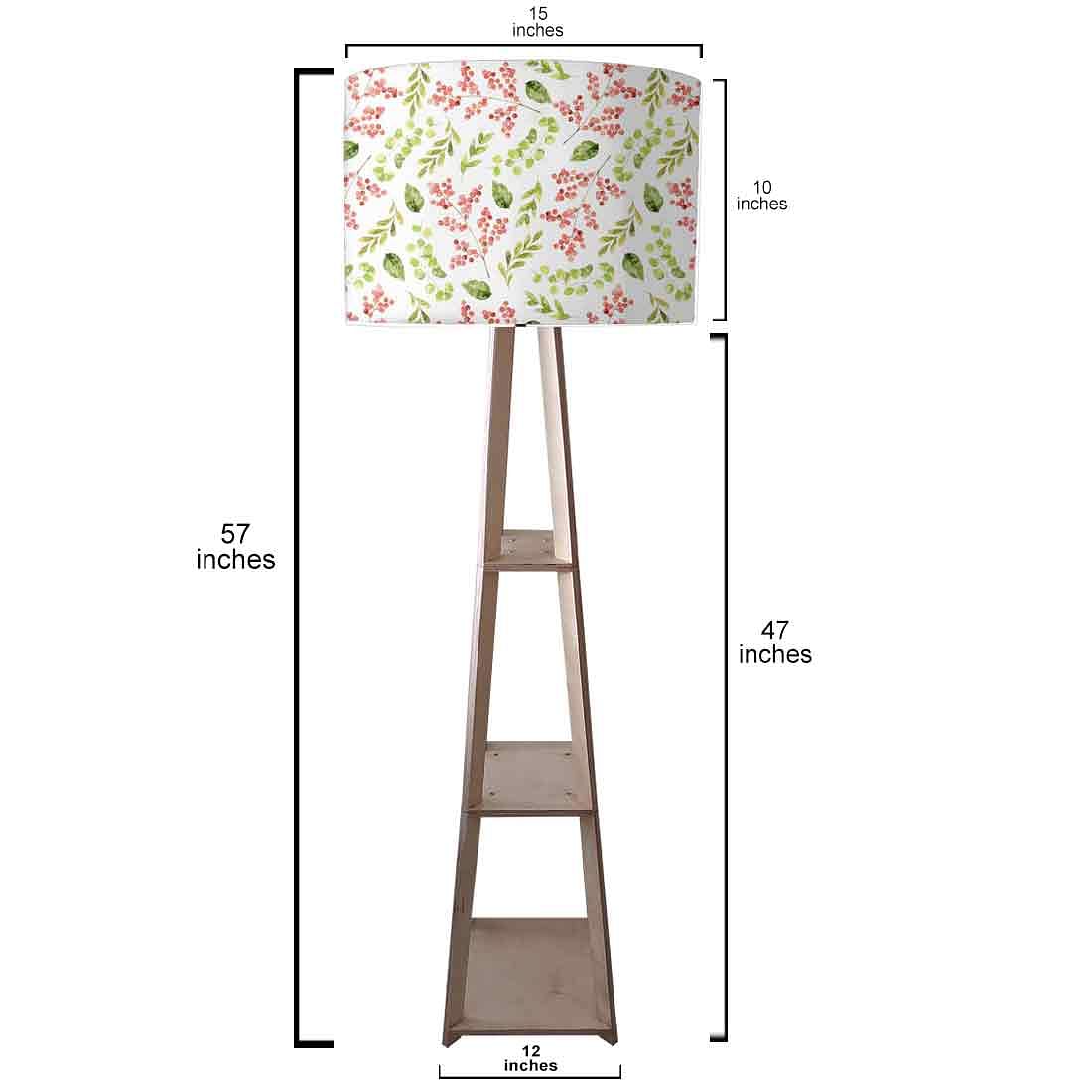 Standing Tripod Lamp - Pink Flower - Image 3