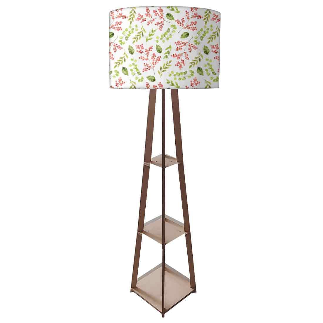 Standing Tripod Lamp - Pink Flower - Image 4
