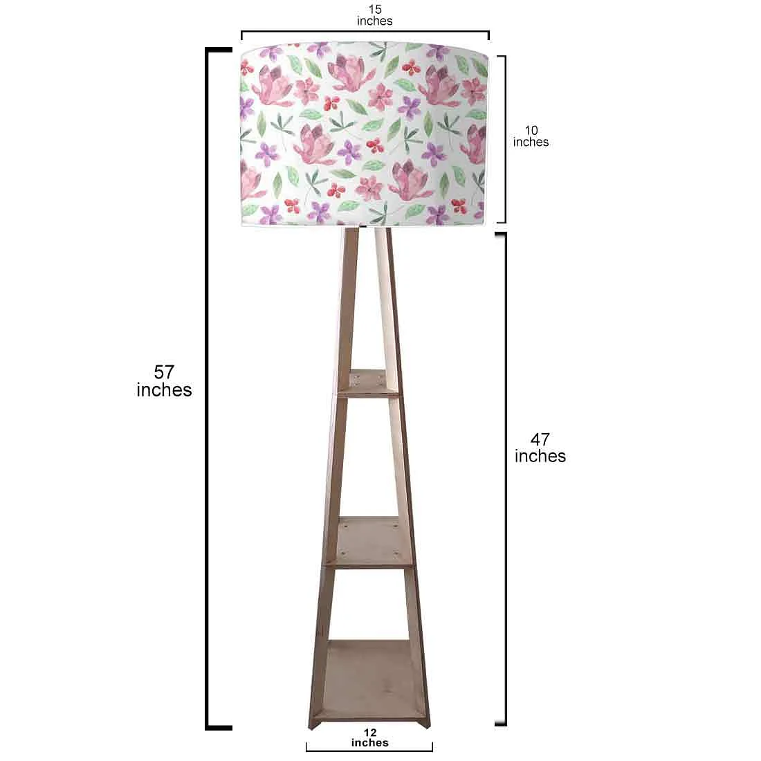 Tripod Floor Lamp - Green Flower - Image 3