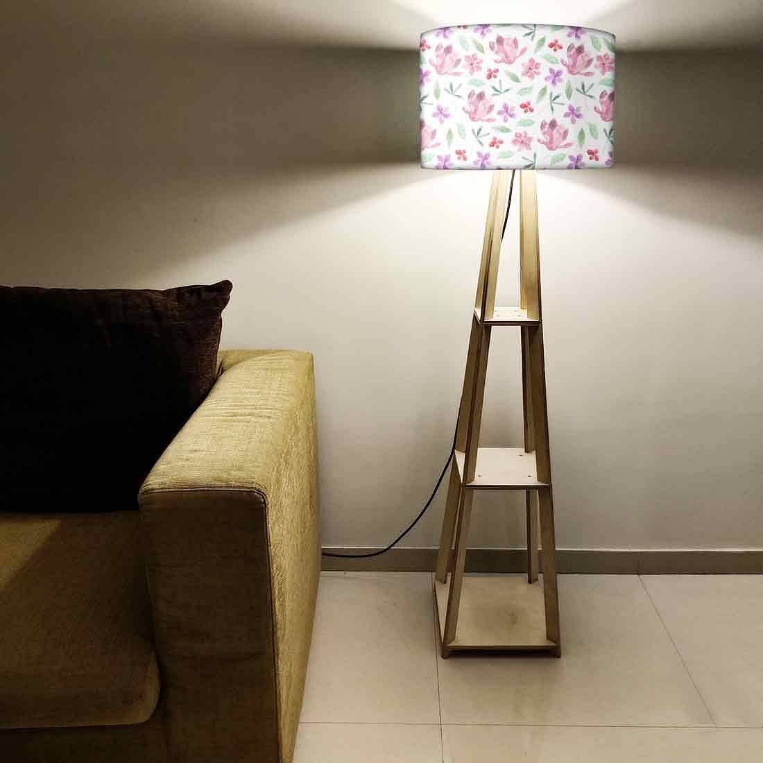 Tripod Floor Lamp - Green Flower - Image 5
