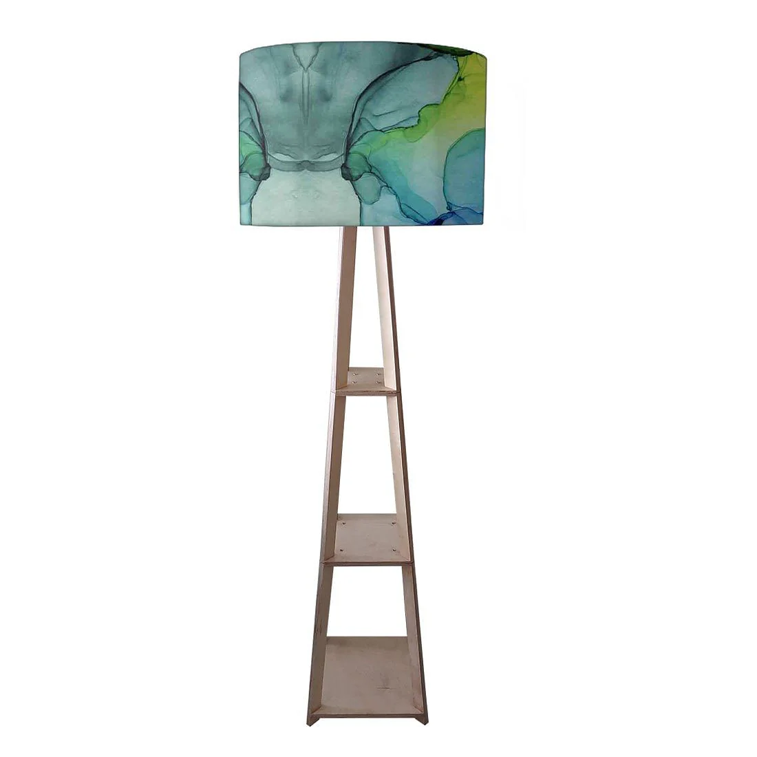 Floor Lamps For Living Room - Pink Orange Ink Watercolor