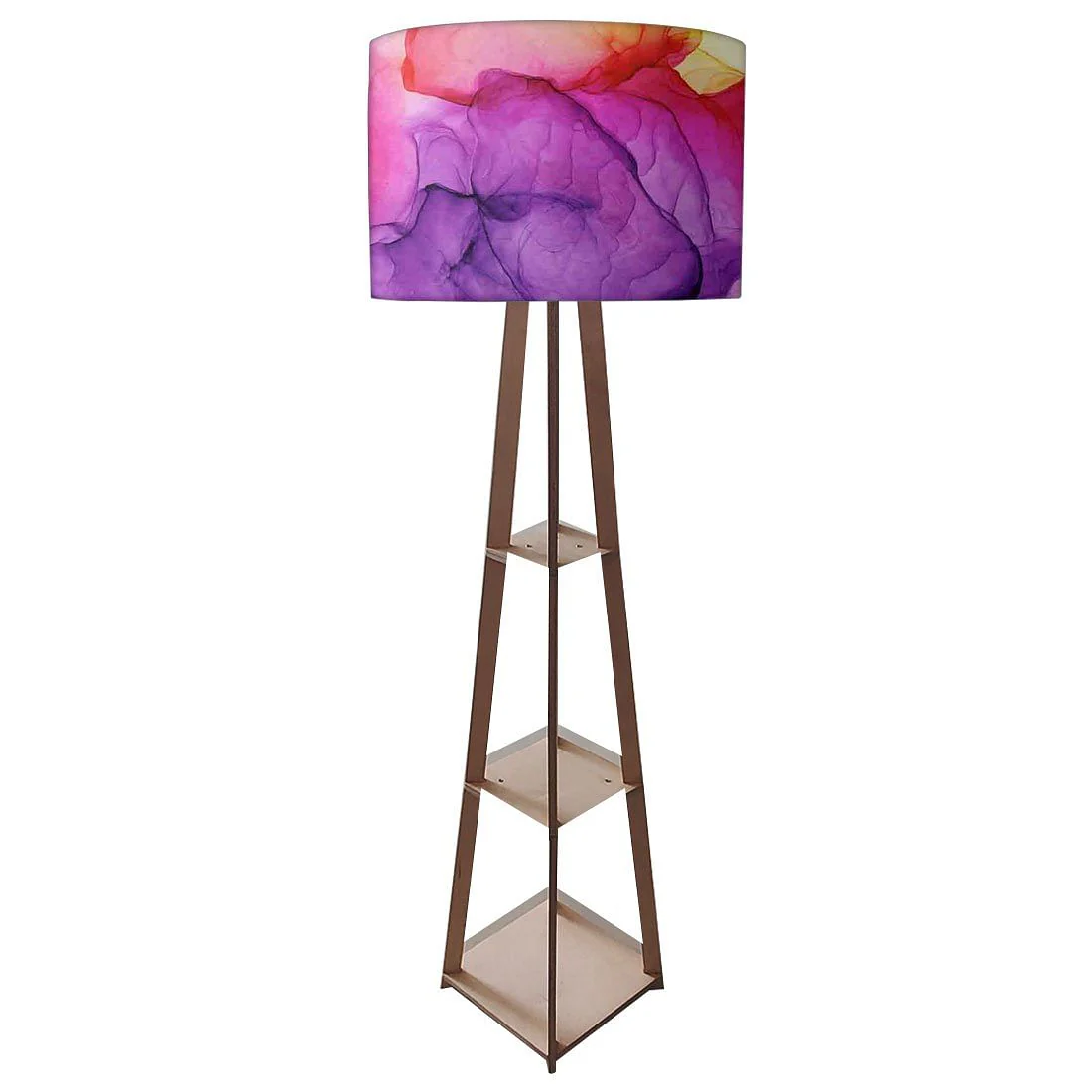 Shelf Tripod Floor Lamp for Bedside Light - Watercolor - Image 4