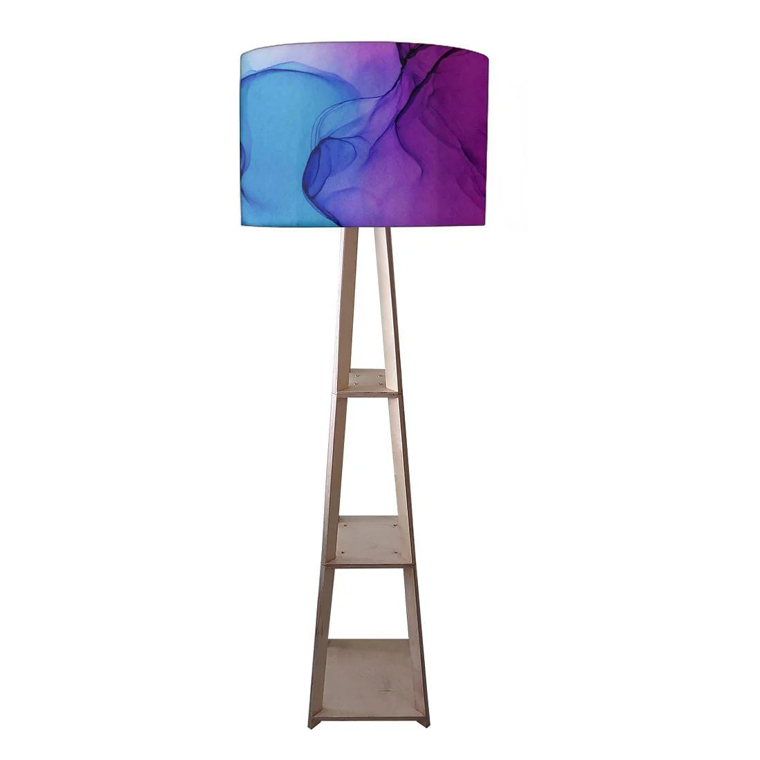 Floor Standing Lamps - Blue Ink Watercolor
