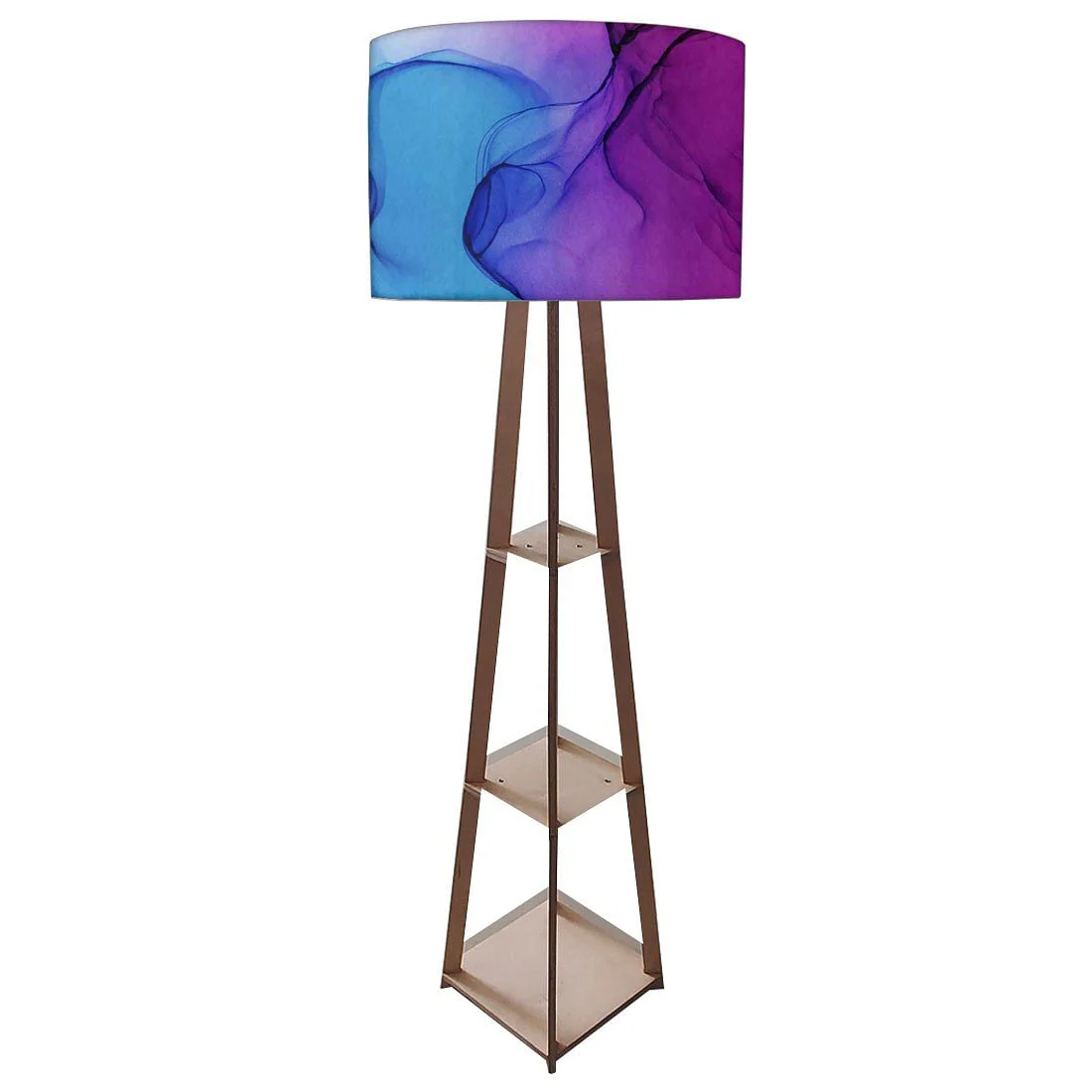 Floor Standing Lamps - Blue Ink Watercolor - Image 4