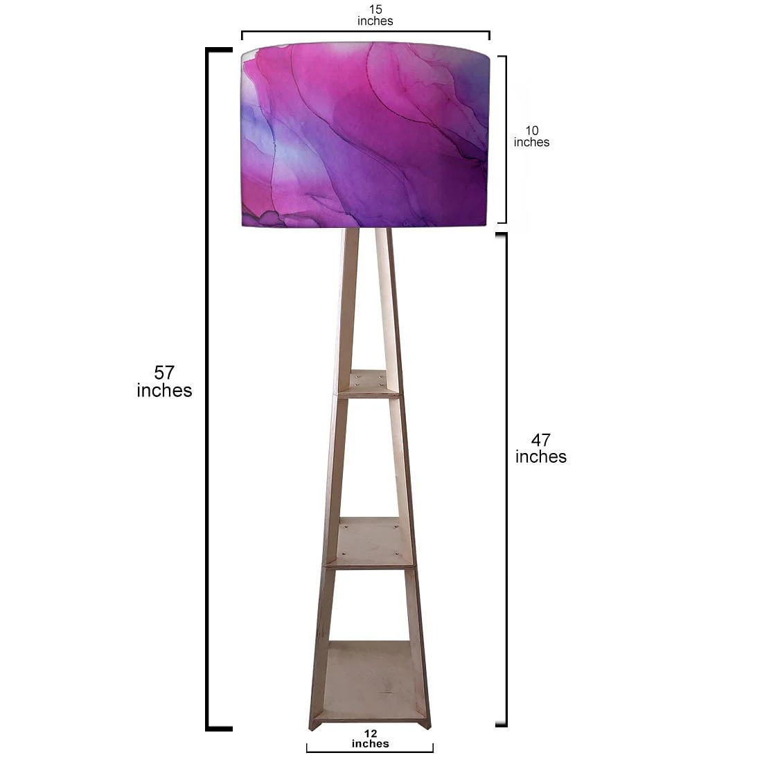 Wooden Floor Lamps Light For Living Room - Watercolor - Image 3