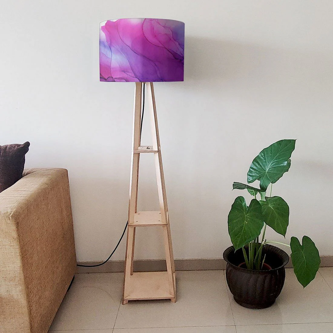 Wooden Floor Lamps Light For Living Room - Watercolor - Image 6