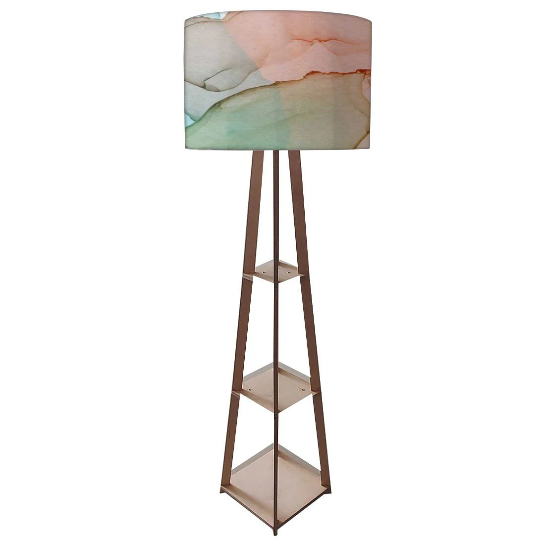 Floor Standing Lamps - Gray Purple Ink Watercolor - Image 4