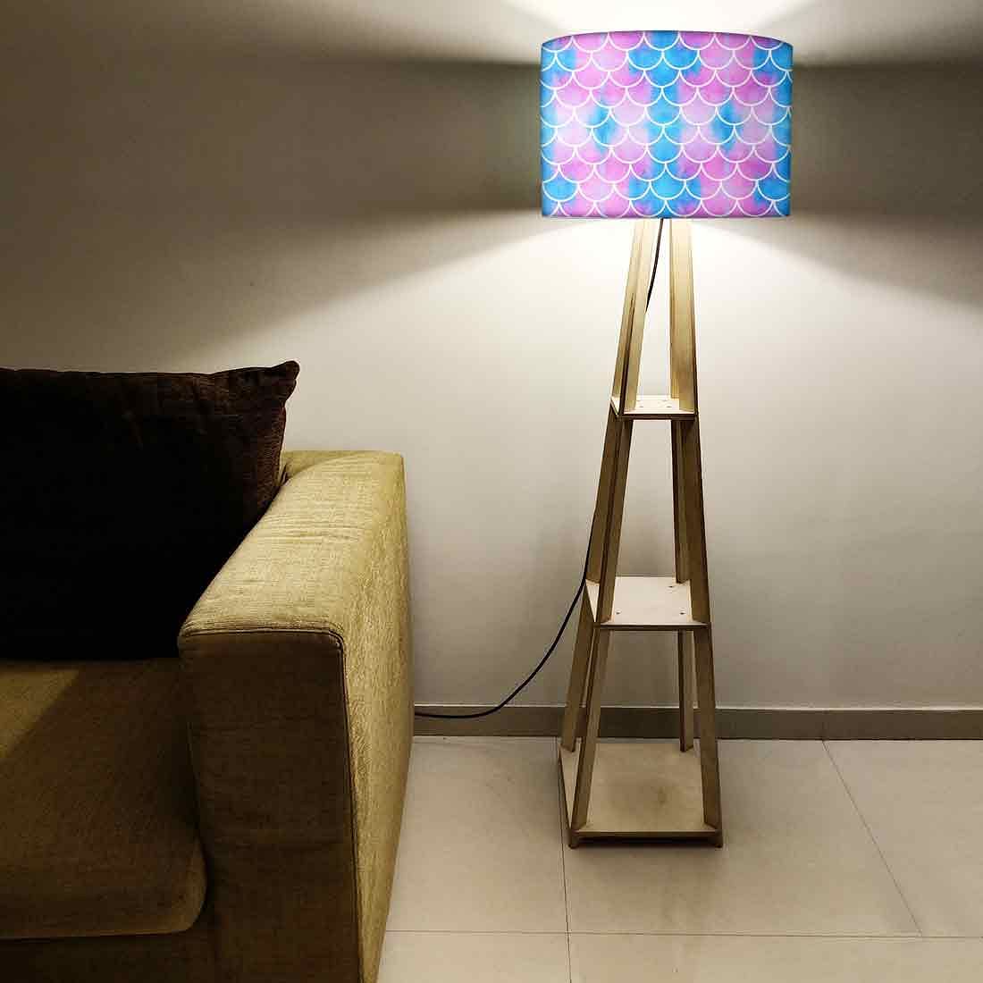 Floor Lamps For Living Room - Green Mermaid Watercolor - Image 5