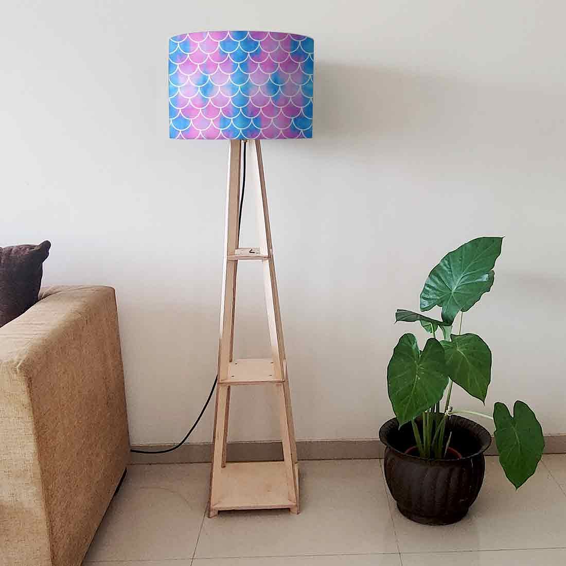 Floor Lamps For Living Room - Green Mermaid Watercolor - Image 6