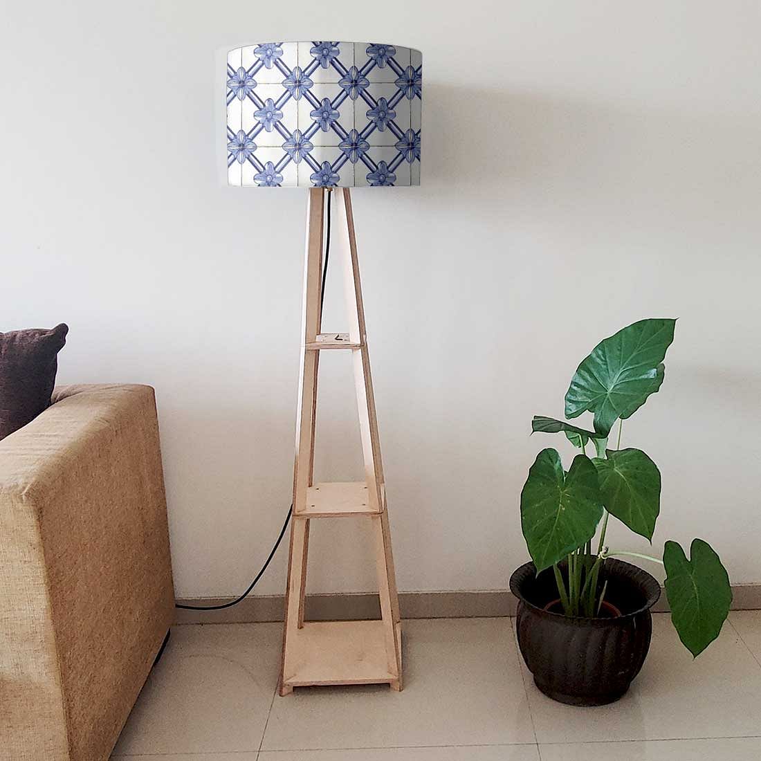 Floor Standing Lamps for Living Room - Portuguese Checks