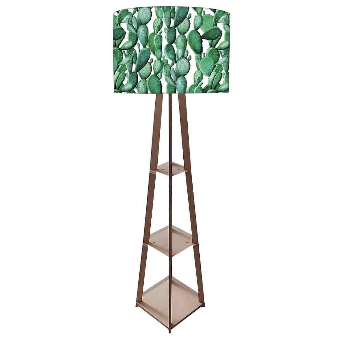 Wooden FloorLamp - Cactus Plant - Image 4