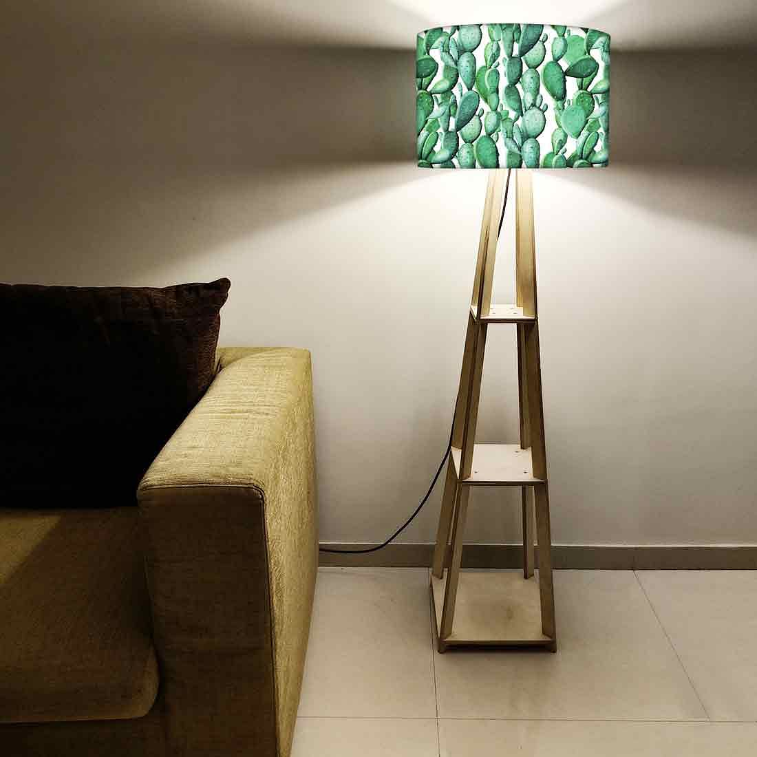 Wooden FloorLamp - Cactus Plant - Image 5