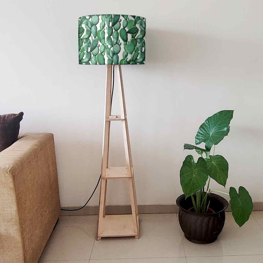 Wooden FloorLamp - Cactus Plant - Image 6