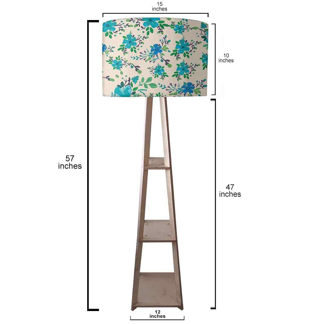 Bright Blue Flowers Floor Lamps for Bedroom Light - Image 4