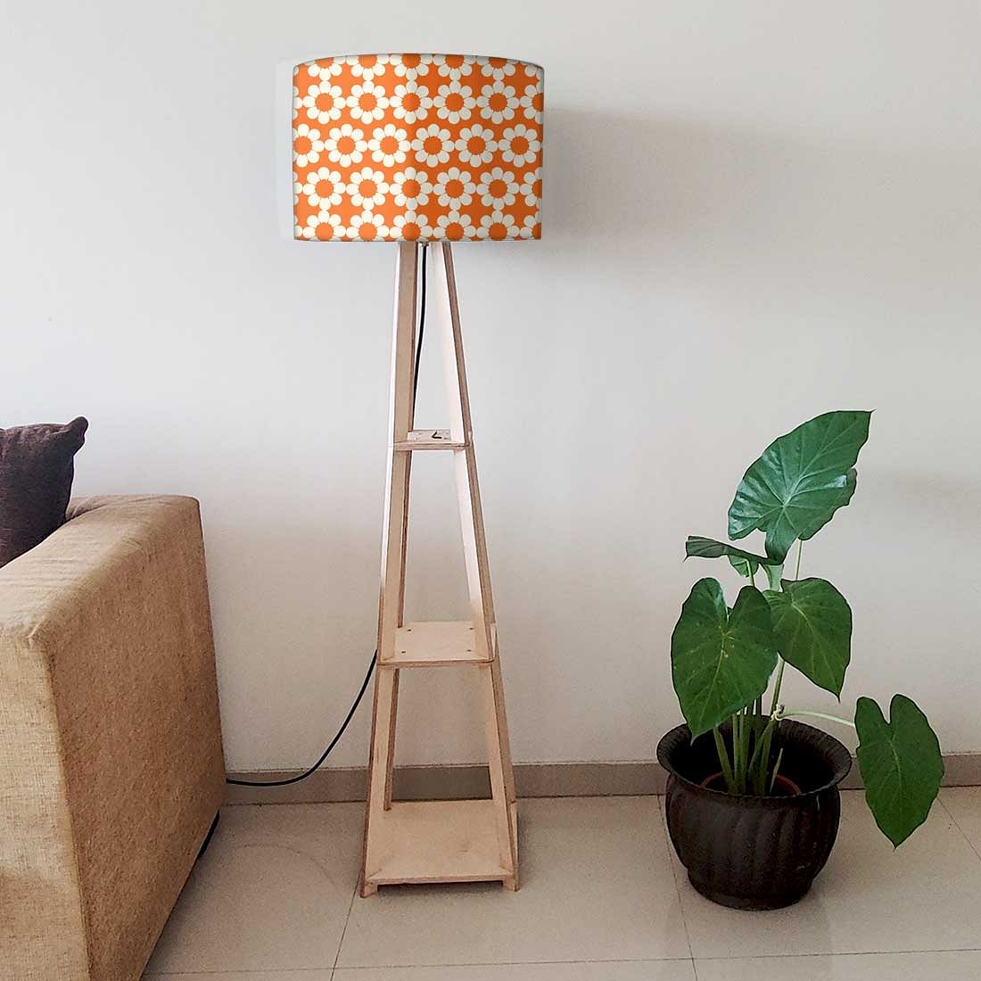 Standing Lamps For Living Room - Orange Patterns - Image 6