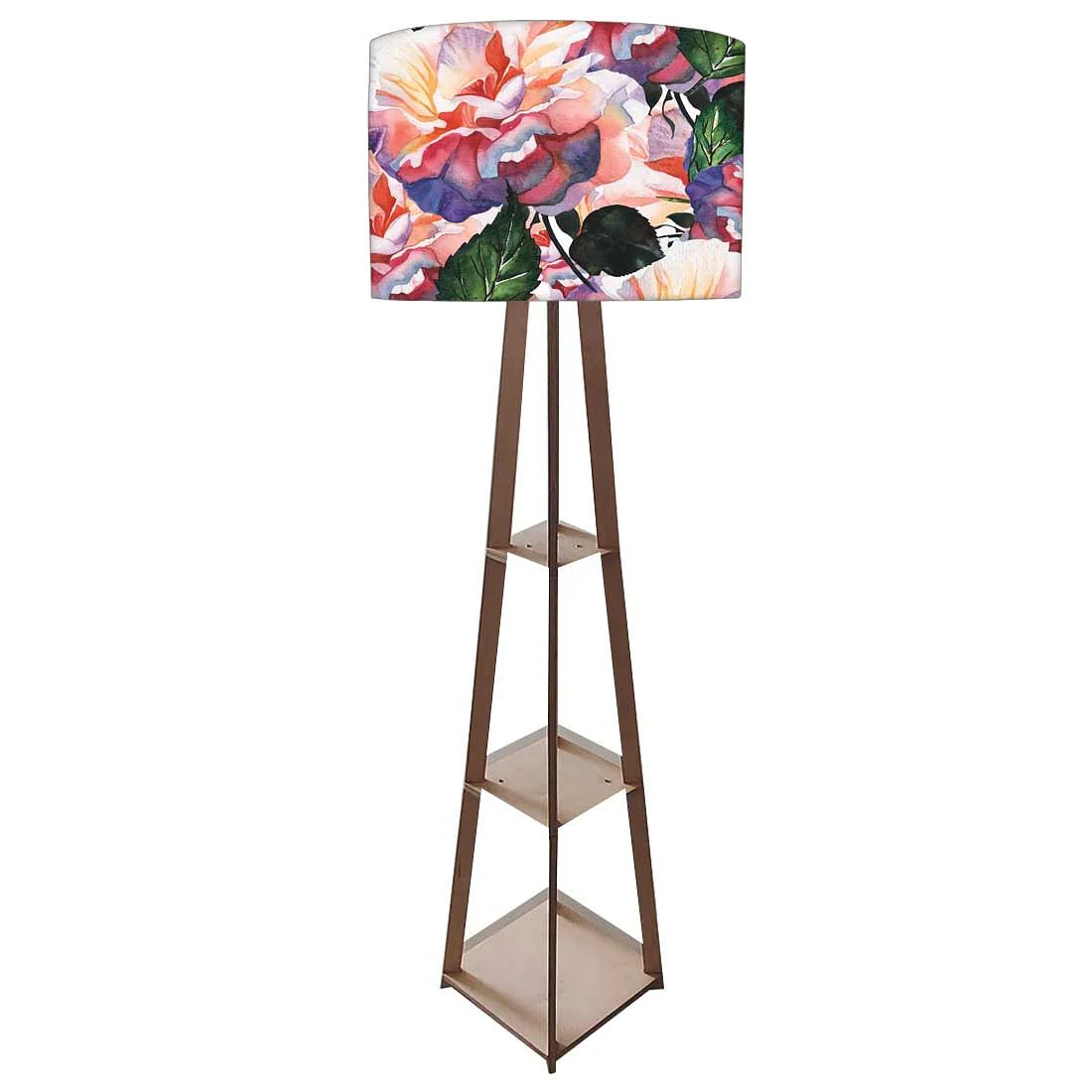 Wooden Floor Lamps Decor for Bedroom - Flowers - Image 4