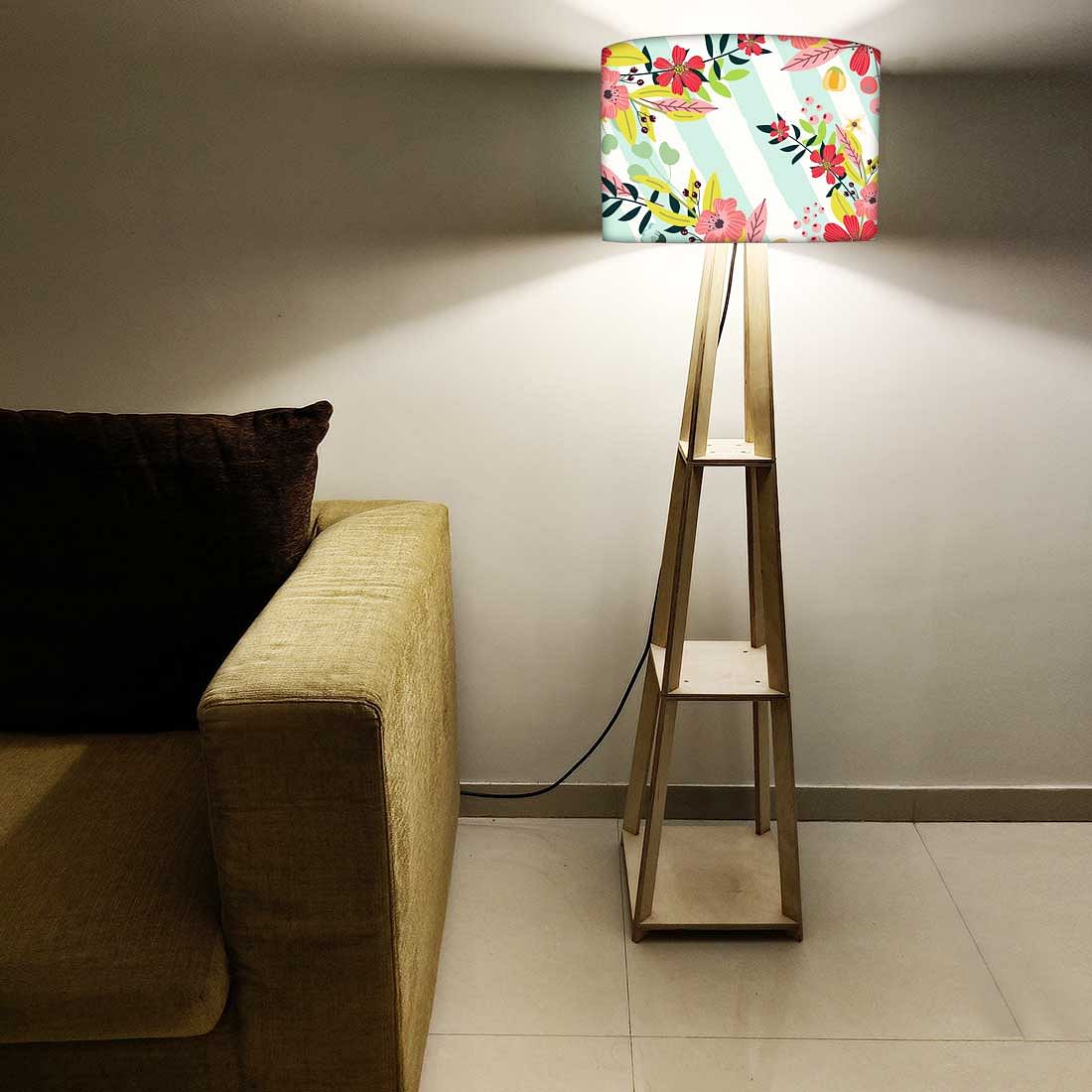 Modern Floor Lamps For Living Room - Stripes Floral - Image 5