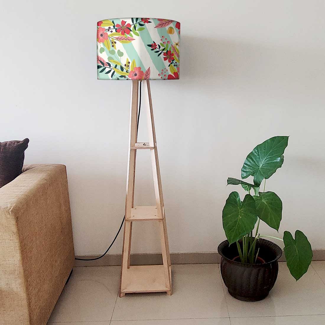 Modern Floor Lamps For Living Room - Stripes Floral - Image 6