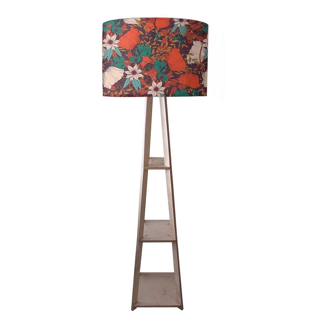Wooden Corner Lamps with Shelves - Elegance - Image 3