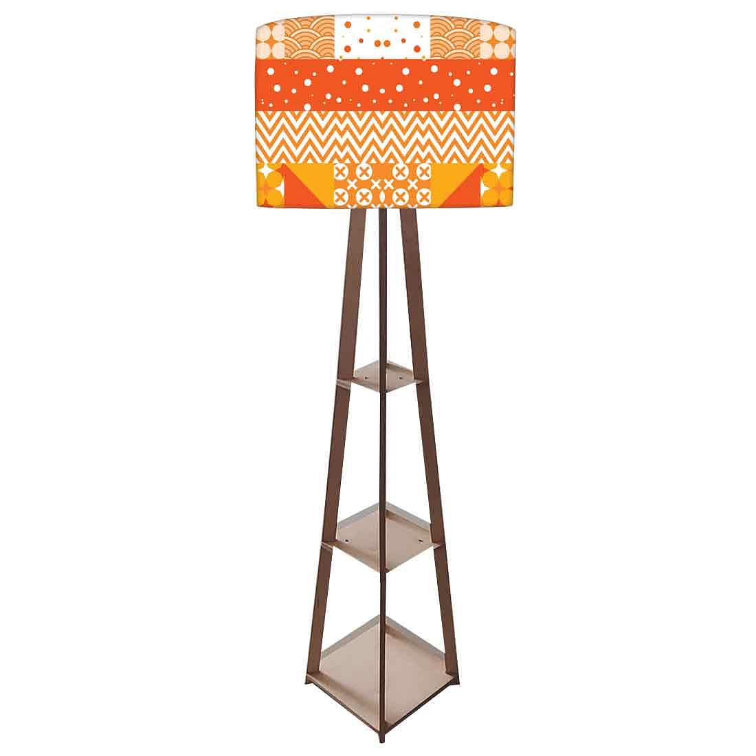 Wooden Floor Lamp with Shelf for Bedside Lights - Image 4