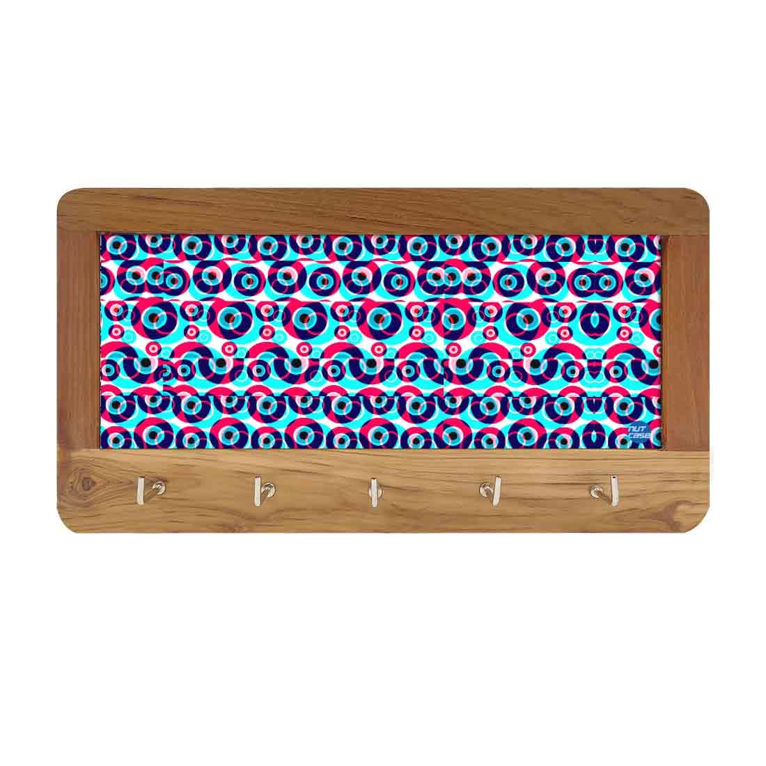 Designer Wall Mount Wooden Key Holder for Home & Office - Evil Eye Protector - Image 10