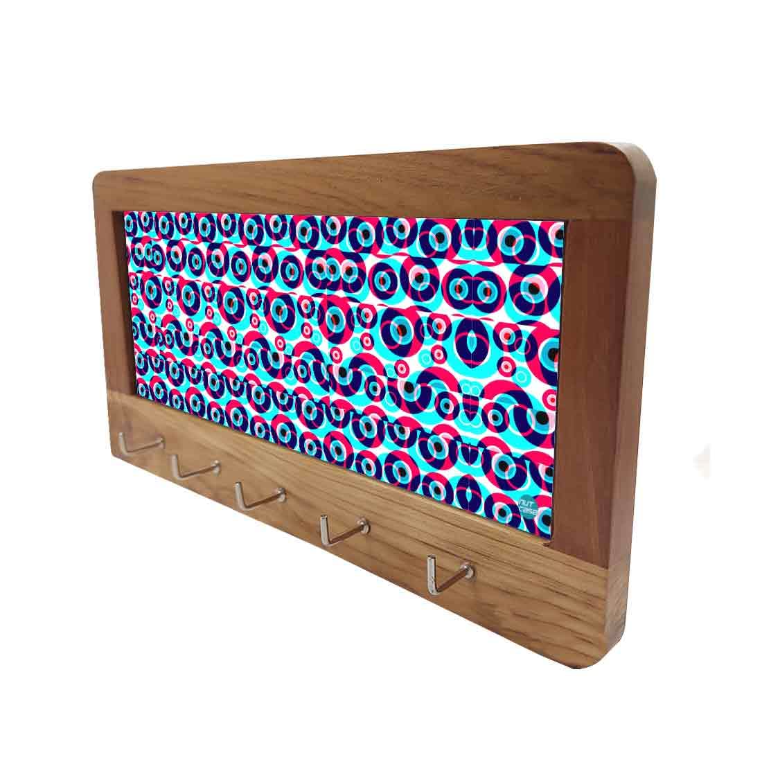 Designer Wall Mount Wooden Key Holder for Home & Office - Evil Eye Protector - Image 11