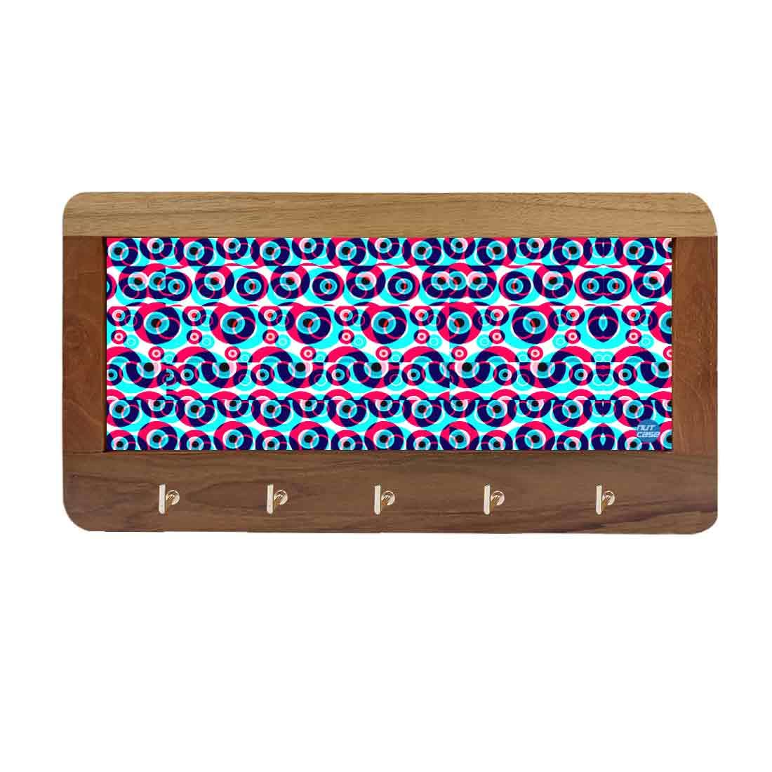 Designer Wall Mount Wooden Key Holder for Home & Office - Evil Eye Protector - Image 12